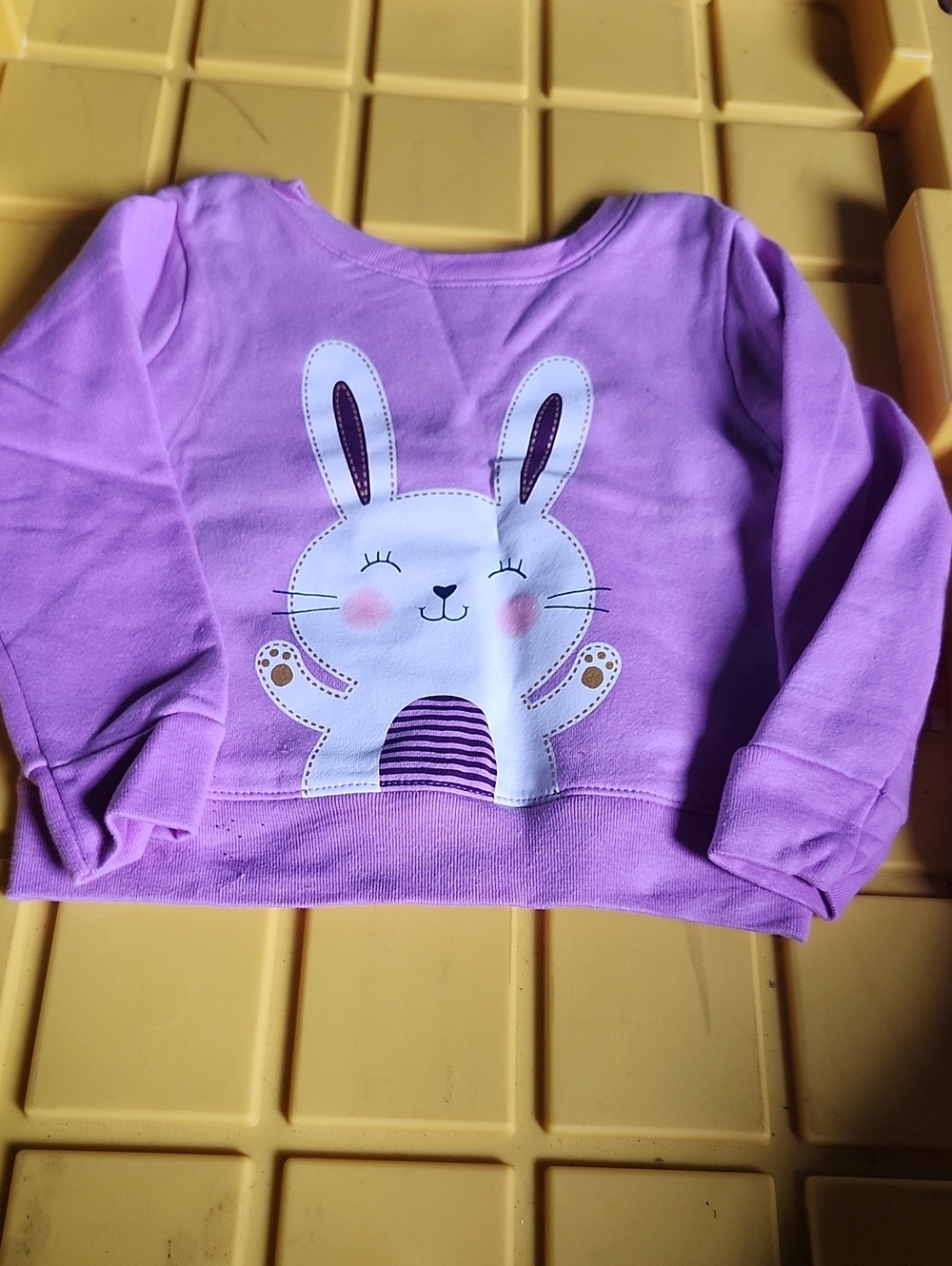 Garanimals Lavender Long-Sleeve Bunny Sweatshirt